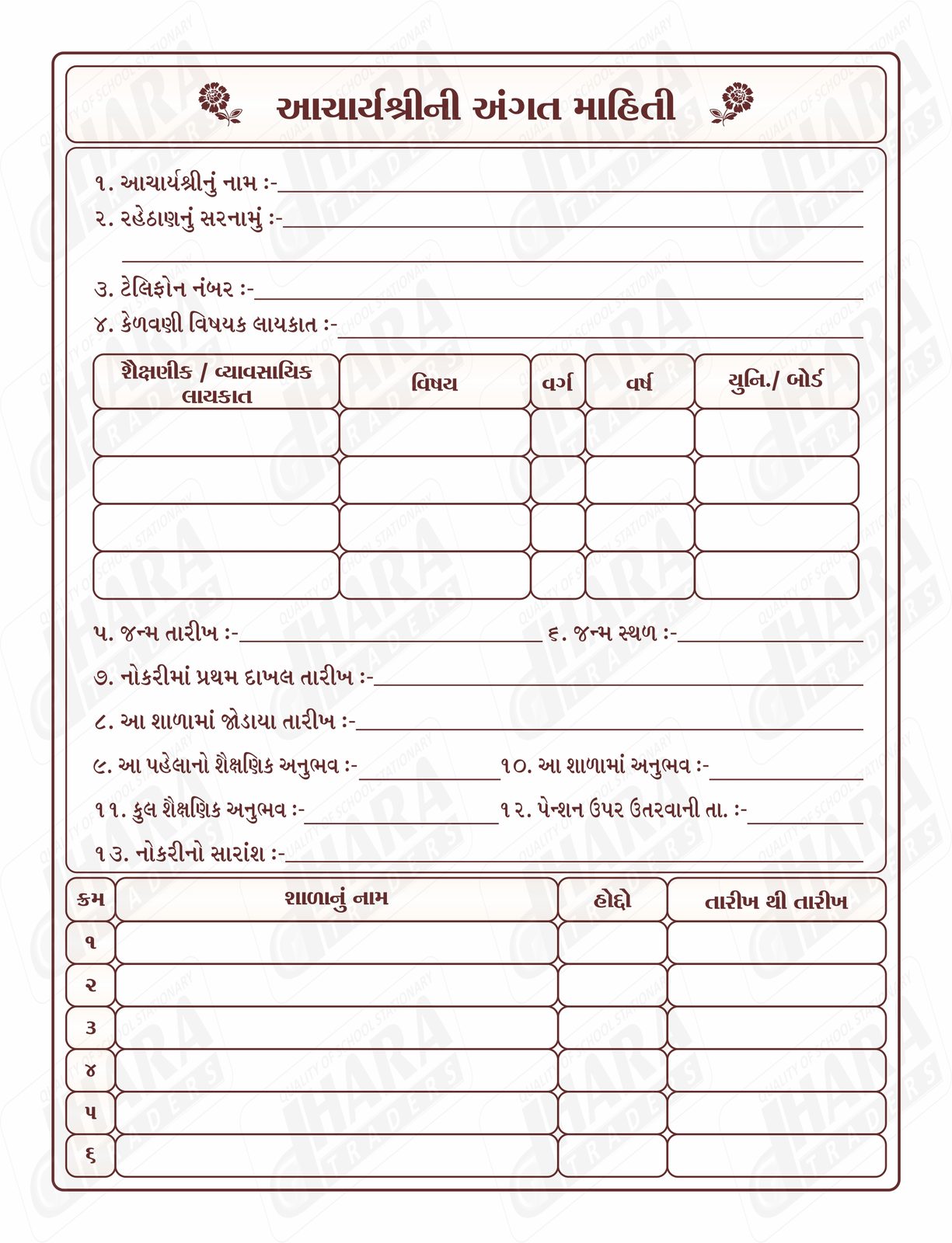 આચાર્ય લોગબુક